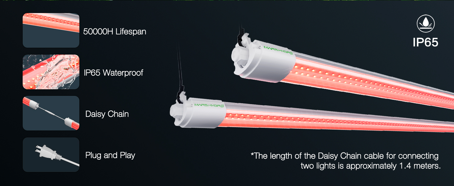 GrowLed mars hydro vg80 red led grow light