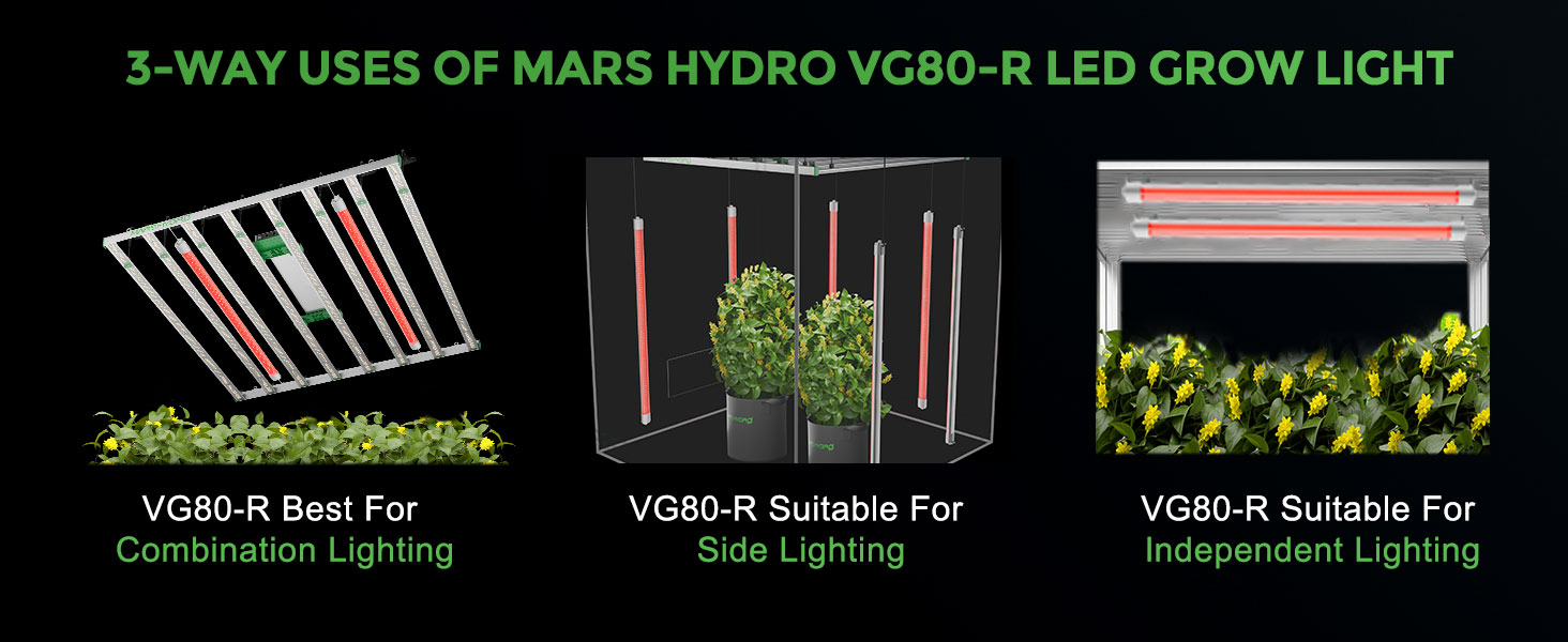 GrowLed mars hydro vg80 red led grow light